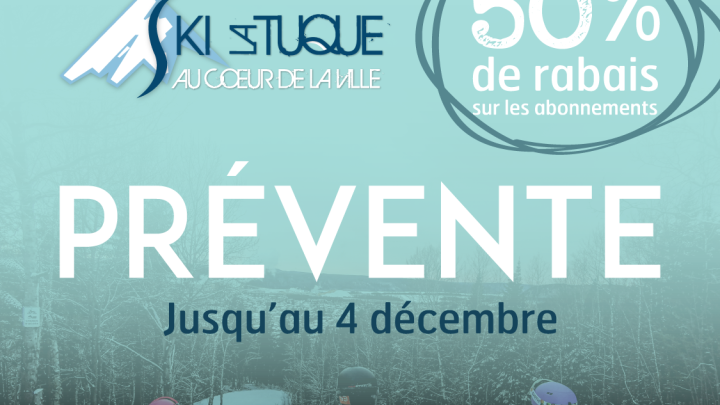 C'est le temps d'acheter votre abonnement de ski à 50 % de rabais pour la saison 2021-2022