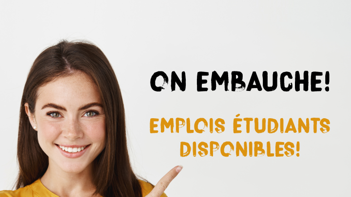 Plusieurs postes étudiants disponibles pour la saison estivale