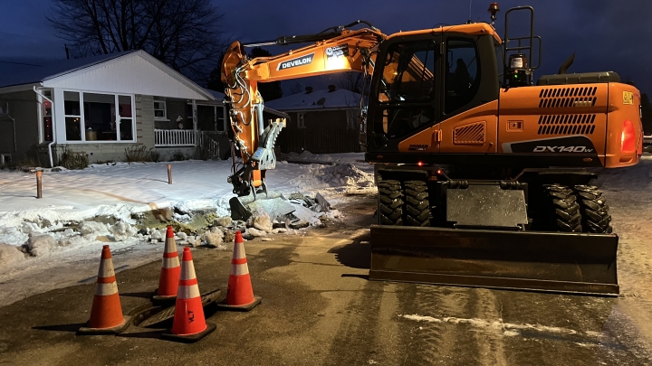 Fuite d'eau - Rue Maisonneuve