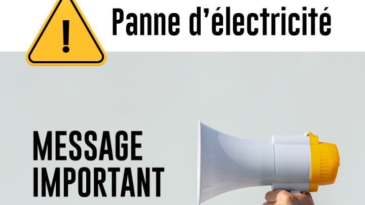 Conseils de prévention en cas de panne d'électricité