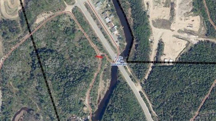 Une portion de la piste cyclable est fermée