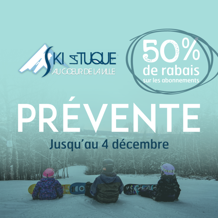 C'est le temps d'acheter votre abonnement de ski à 50 % de rabais pour la saison 2021-2022