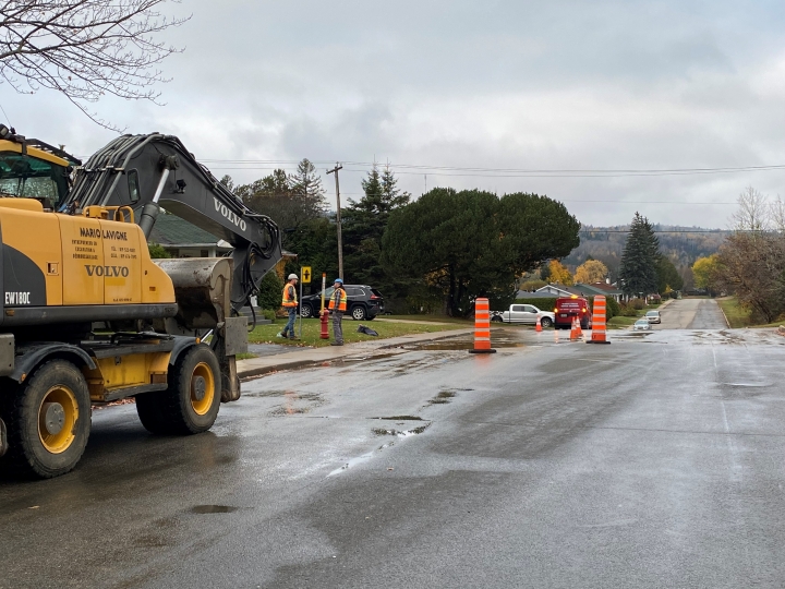 Bris d'aqueduc rue Beaumont