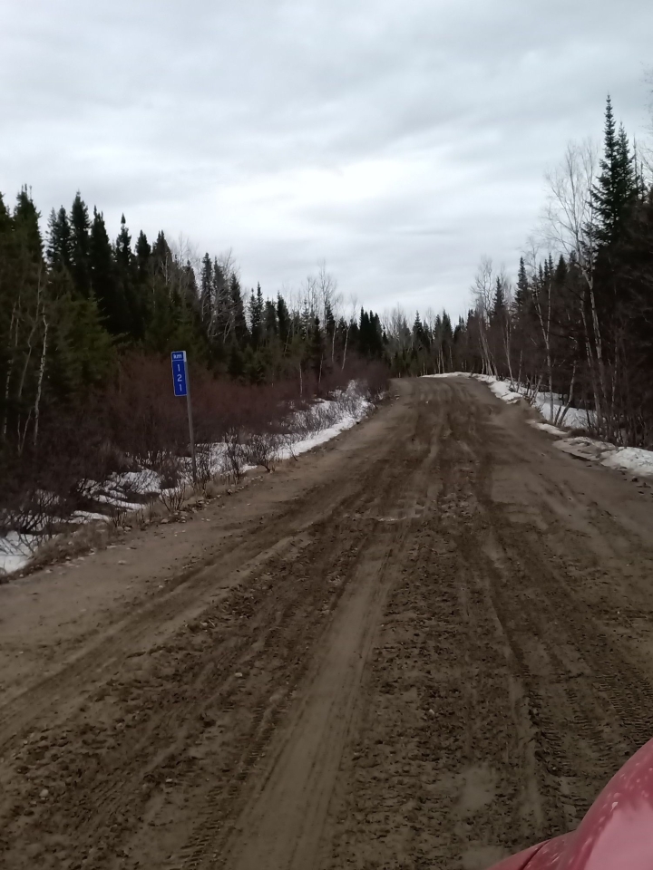 Dégel printanier - topo sur l'état de nos routes forestières