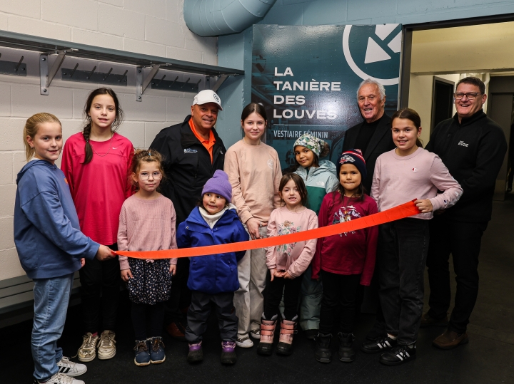 Inauguration de la tanière des Louves