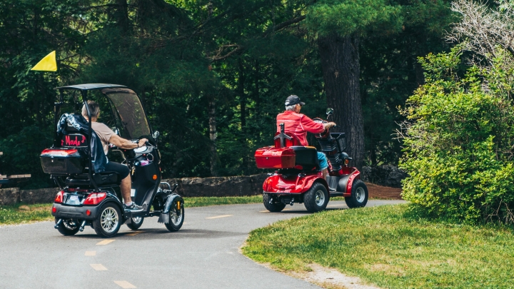 Activité de sensibilisation pour les utilisateurs d'aides à la mobilité motorisée