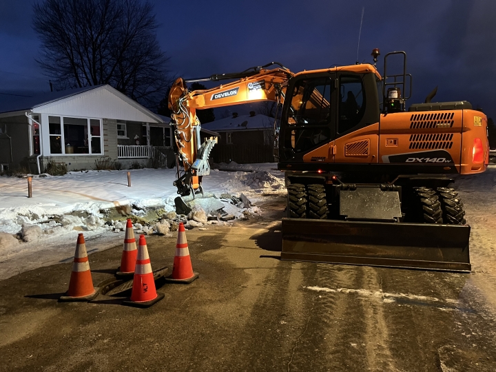 Fuite d'eau - Rue Maisonneuve