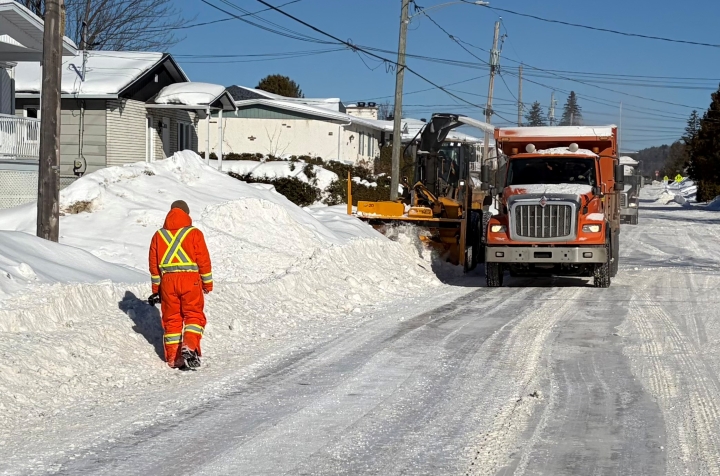 Opération d'enlèvement de la neige